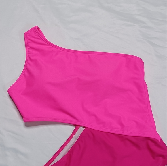 Yonique Women's Monokini One Piece Bathing Suit Size Large (12-14) NWOT - Picture 7 of 11